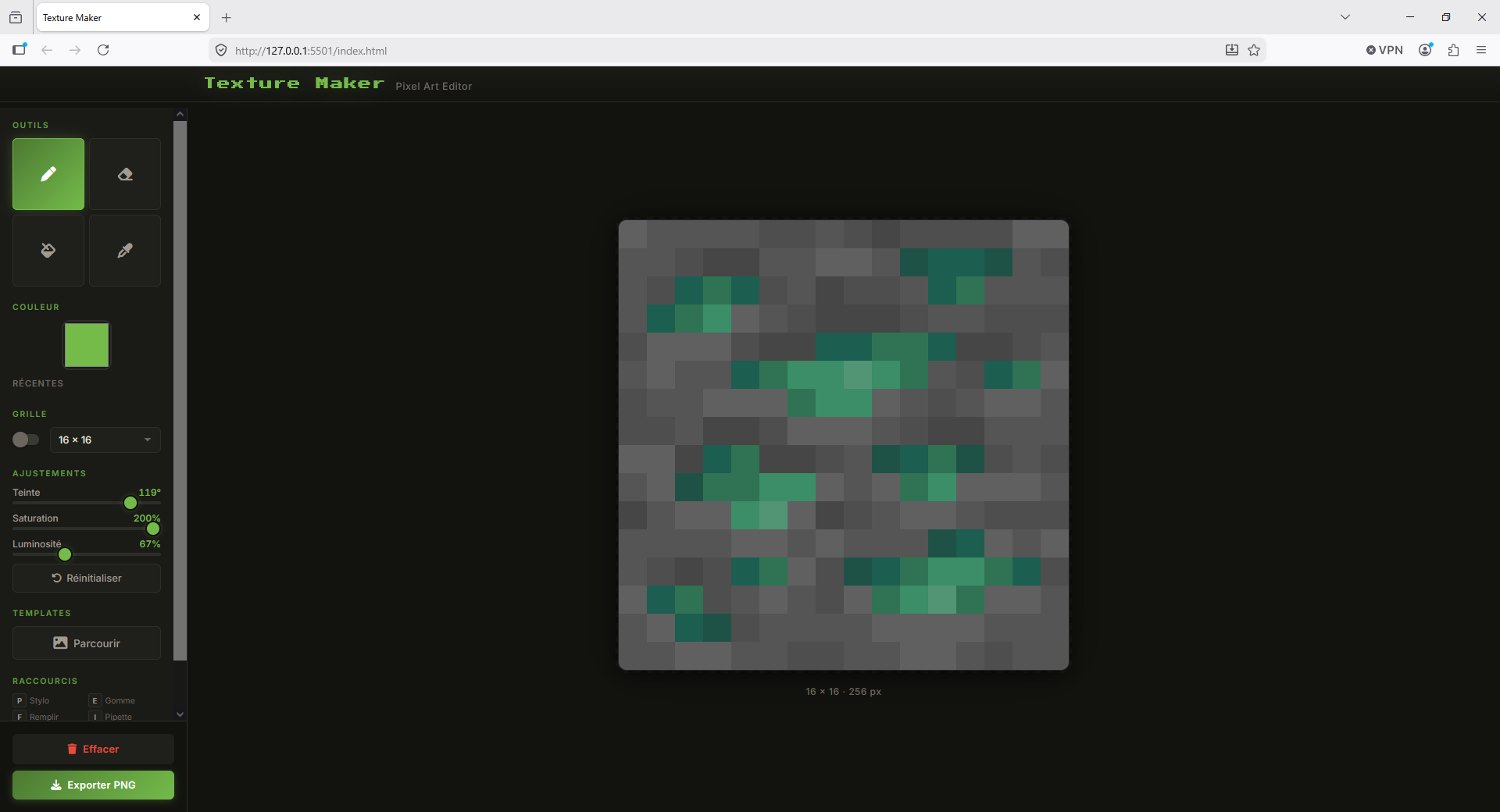Exemple de texture réalisée avec Texture Maker